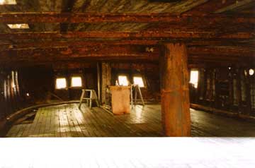 Sunderland City of Adelaide inside the ship